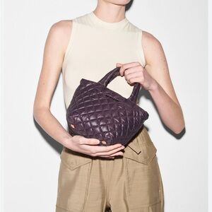 MZ Wallace Raisin Micro Metro Tote